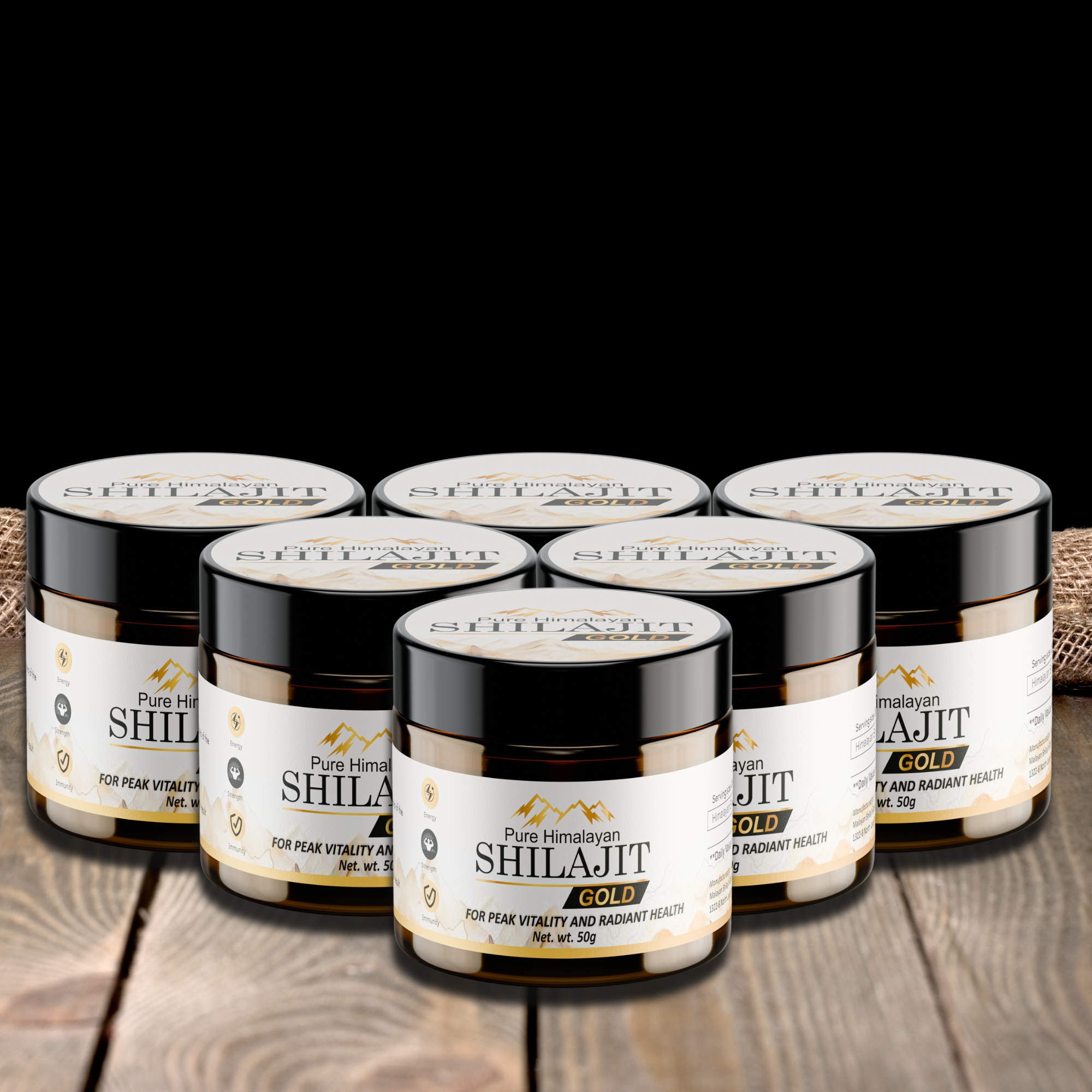 Himalayan Shilajit Gold – 100% Pure - Potent - Combo Packege